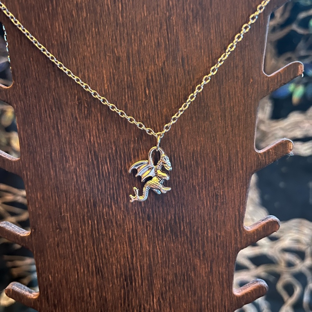 Dragon Pendant Necklace - Women's Jewelry